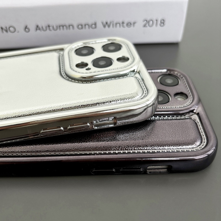 For iPhone 15 Plus Electroplating Frosted TPU Phone Case(Black)