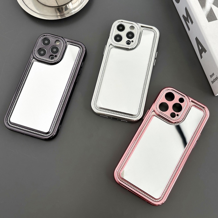 For iPhone 15 Plus Electroplating Mirror TPU Phone Case(Silver) For iPhone 15 Plus Electroplating Mirror TPU Phone Case(Silver)