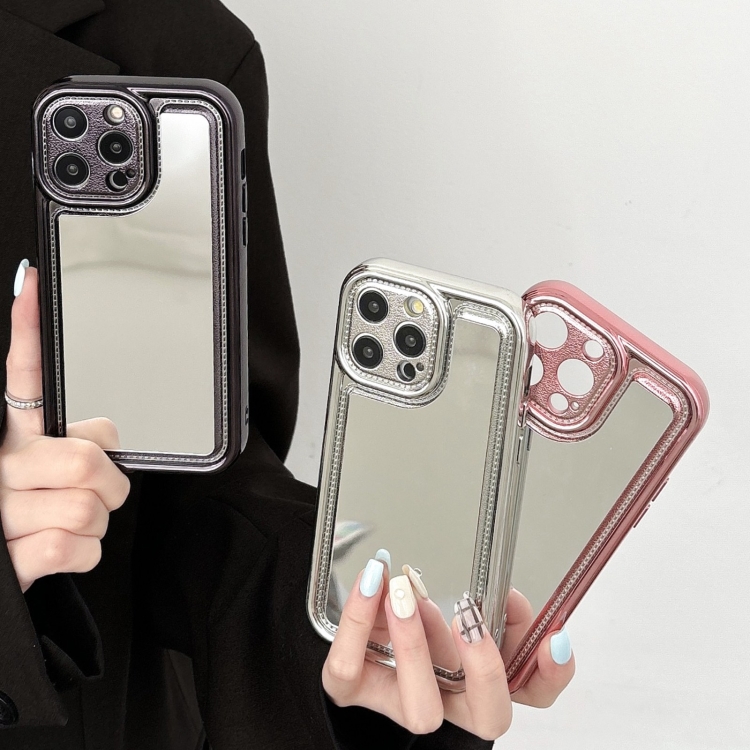 For iPhone 15 Plus Electroplating Mirror TPU Phone Case(Silver) For iPhone 15 Plus Electroplating Mirror TPU Phone Case(Silver)