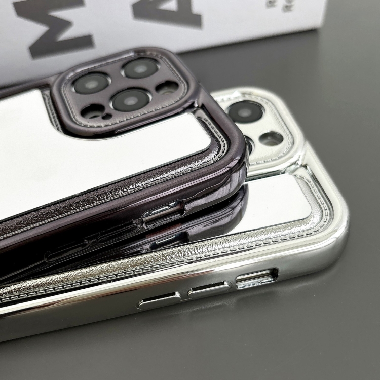 For iPhone 15 Plus Electroplating Mirror TPU Phone Case(Silver) For iPhone 15 Plus Electroplating Mirror TPU Phone Case(Silver)