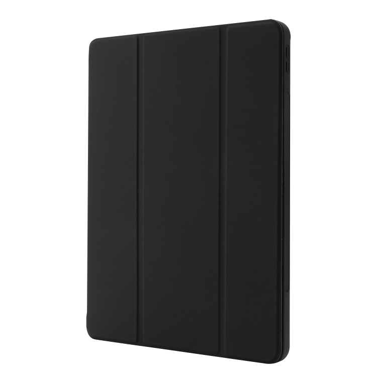 适用于 iPad Air 11 2024 肤感笔槽三折支架平板皮套（黑色）