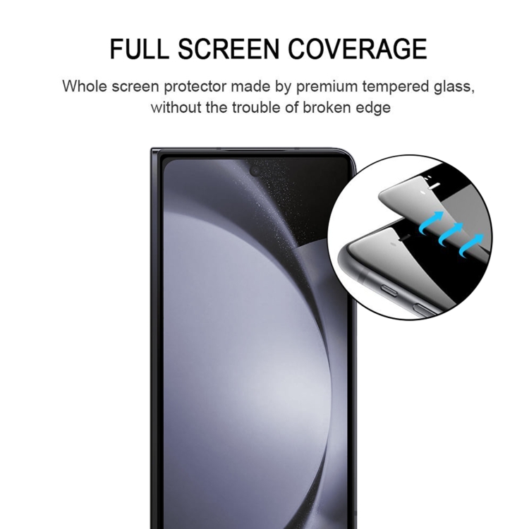 For Samsung Galaxy Z Fold6 Front Screen Full Glue Full Cover Screen Protector Tempered Glass Film For Samsung Galaxy Z Fold6 Front Screen Full Glue Full Cover Screen Protector Tempered Glass Film
