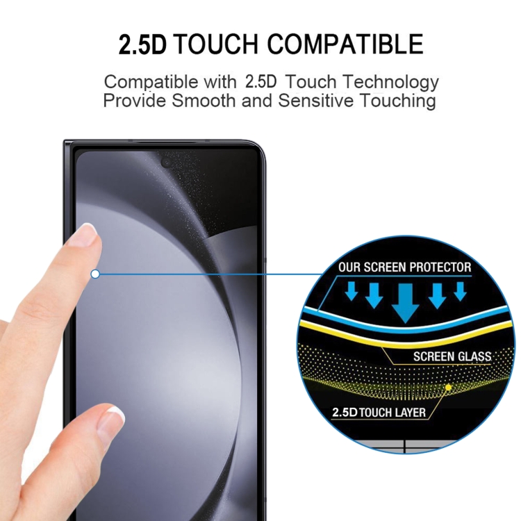 For Samsung Galaxy Z Fold6 Front Screen Full Glue Full Cover Screen Protector Tempered Glass Film For Samsung Galaxy Z Fold6 Front Screen Full Glue Full Cover Screen Protector Tempered Glass Film