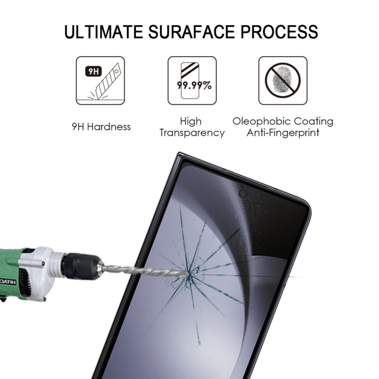 For Samsung Galaxy Z Fold6 Front Screen Full Glue Full Cover Screen Protector Tempered Glass Film For Samsung Galaxy Z Fold6 Front Screen Full Glue Full Cover Screen Protector Tempered Glass Film