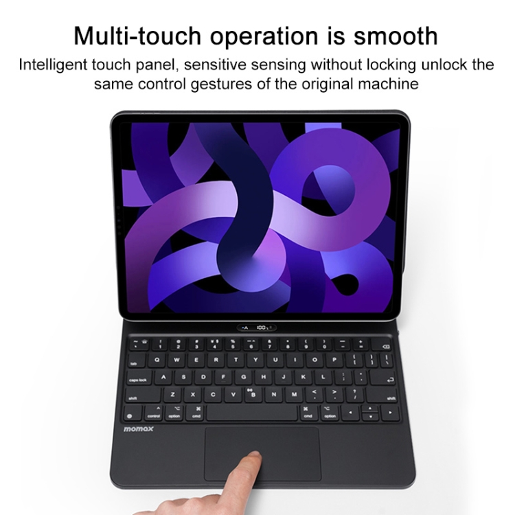 For iPad Pro 11 2018-2022/Air 10.9 2020-2022 MOMAX KB5 Mag Link Wireless Floating Waterproof Magnetic Keyboard For iPad Pro 11 2018-2022/Air 10.9 2020-2022 MOMAX KB5 Mag Link Wireless Floating Waterproof Magnetic Keyboard