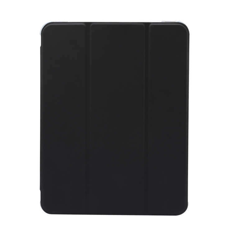 For iPad Air 11 2024 3-folding Electric Pressed Skin Texture Leather Tablet Case(Black) For iPad Air 11 2024 3-folding Electric Pressed Skin Texture Leather Tablet Case(Black)