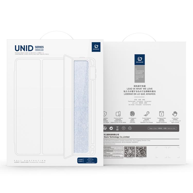 For iPad Air 11 2024/Air 5/Air 4 DUX DUCIS Unid Series PU+TPU Smart Tablet Case(Blue) For iPad Air 11 2024/Air 5/Air 4 DUX DUCIS Unid Series PU+TPU Smart Tablet Case(Blue)