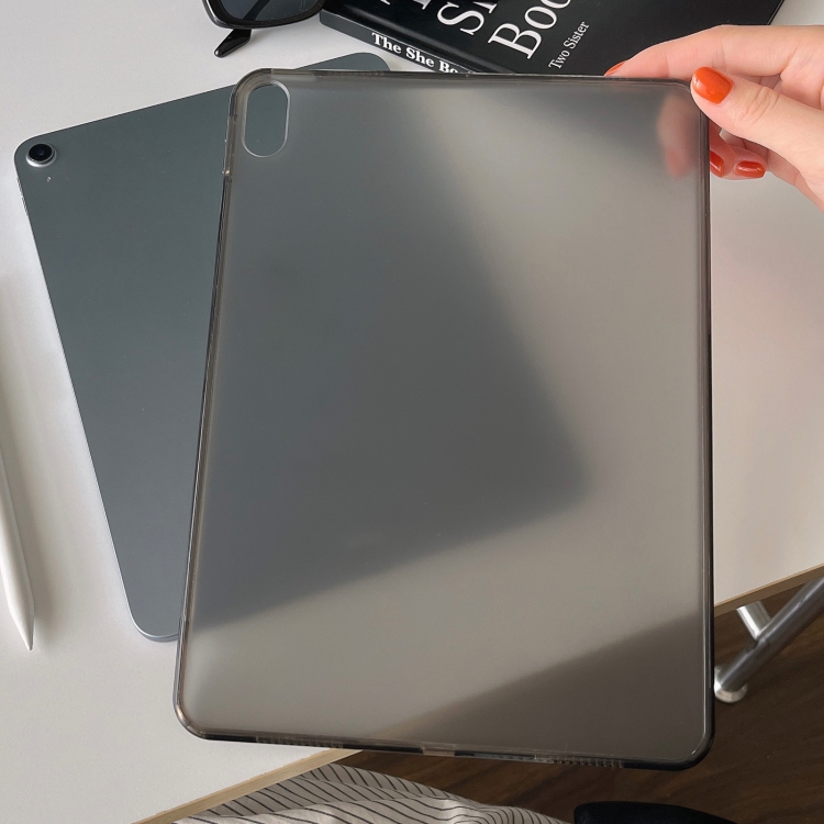 For iPad 10.2 2021/2020/2019 Skin-feeling Crystal Clear Acrylic Tablet Case(Black) For iPad 10.2 2021/2020/2019 Skin-feeling Crystal Clear Acrylic Tablet Case(Black)