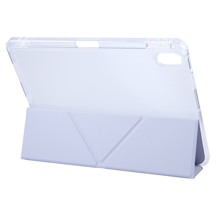 For iPad 10th Gen 10.9 2022 GEBEI Deformation Leather Tablet Case(Purple) For iPad 10th Gen 10.9 2022 GEBEI Deformation Leather Tablet Case(Purple)