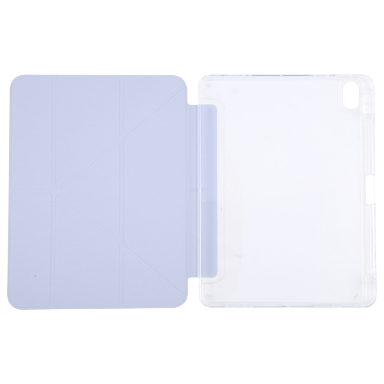 For iPad 10th Gen 10.9 2022 GEBEI Deformation Leather Tablet Case(Purple) For iPad 10th Gen 10.9 2022 GEBEI Deformation Leather Tablet Case(Purple)