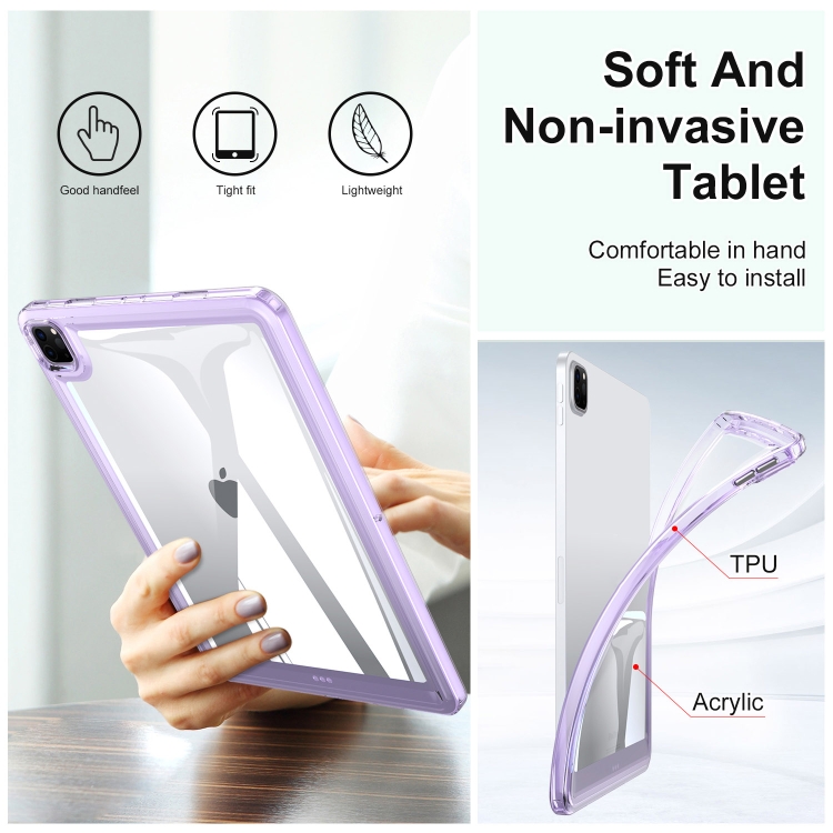 For iPad Air 11 2024 Transparent Acrylic Tablet Case(Transparent) For iPad Air 11 2024 Transparent Acrylic Tablet Case(Transparent)