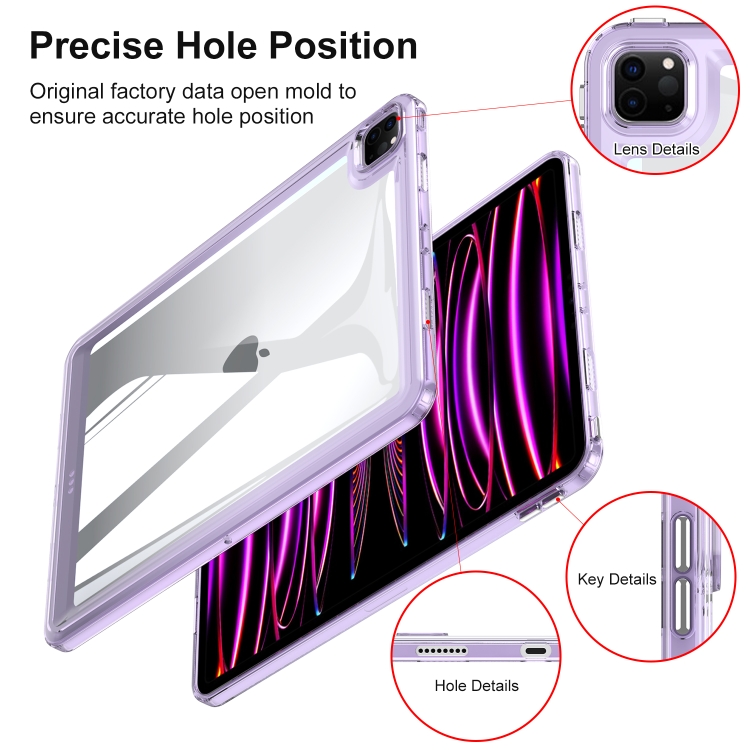 For iPad Air 11 2024 Transparent Acrylic Tablet Case(Transparent) For iPad Air 11 2024 Transparent Acrylic Tablet Case(Transparent)
