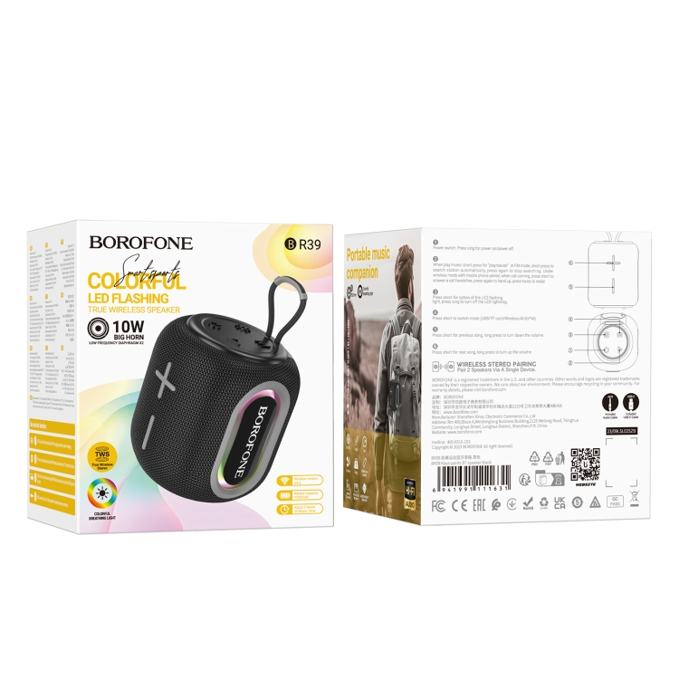 Borofone BR39 Portable Kaya Sports BT Speaker(Black) Borofone BR39 Portable Kaya Sports BT Speaker(Black)