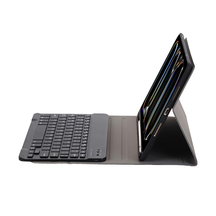 For iPad Pro 11 2024 A13B Lambskin Texture Bluetooth Touch Keyboard Leather Tablet Case with Pen Slot(Black) For iPad Pro 11 2024 A13B Lambskin Texture Bluetooth Touch Keyboard Leather Tablet Case with Pen Slot(Black)