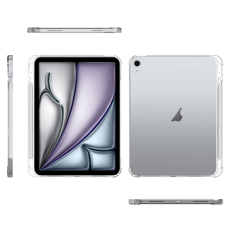 For iPad Air 13 2024 Highly Transparent TPU Full Thicken Corners Shockproof Protective Case with Pen Slot(Transparent) For iPad Air 13 2024 Highly Transparent TPU Full Thicken Corners Shockproof Protective Case with Pen Slot(Transparent)
