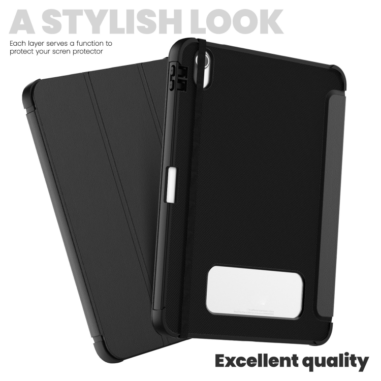 For iPad 10th Gen 10.9 2022 Carbon Fiber Leather Smart Tablet Case(Black) For iPad 10th Gen 10.9 2022 Carbon Fiber Leather Smart Tablet Case(Black)