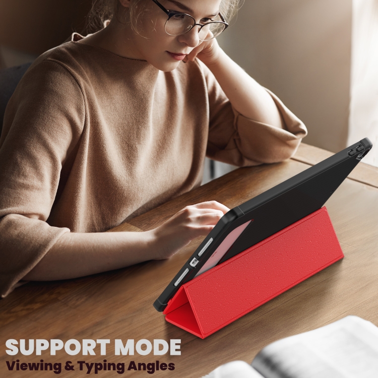 For iPad 10.2 2021 / Air 10.5 Carbon Fiber Leather Smart Tablet Case(Red) For iPad 10.2 2021 / Air 10.5 Carbon Fiber Leather Smart Tablet Case(Red)