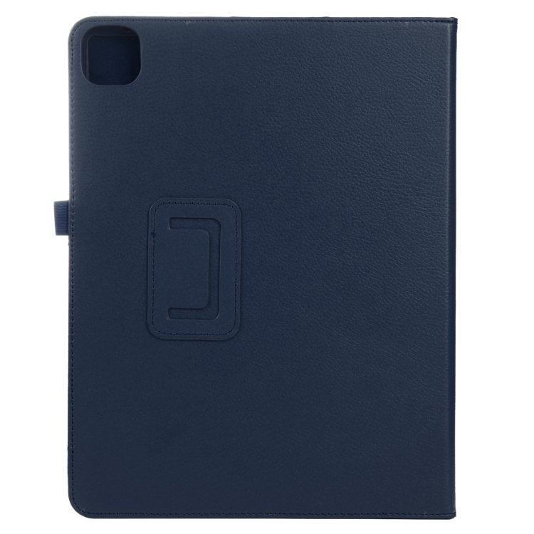 For iPad Air 11 2024 Litchi Texture Solid Color Leather Tablet Case(Dark Blue) For iPad Air 11 2024 Litchi Texture Solid Color Leather Tablet Case(Dark Blue)