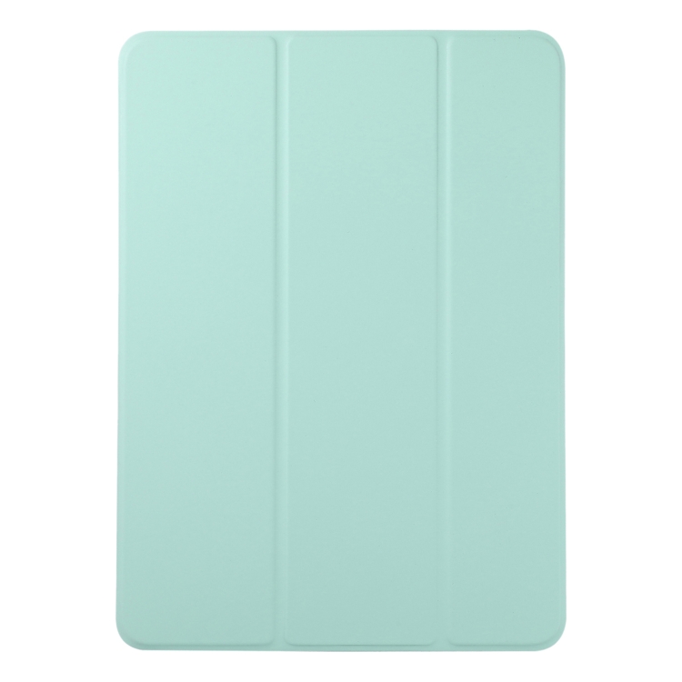For iPad Pro 13 2024 Double-sided Clip Non-buckle Magnetic PU Smart Tablet Case(Light Green) For iPad Pro 13 2024 Double-sided Clip Non-buckle Magnetic PU Smart Tablet Case(Light Green)