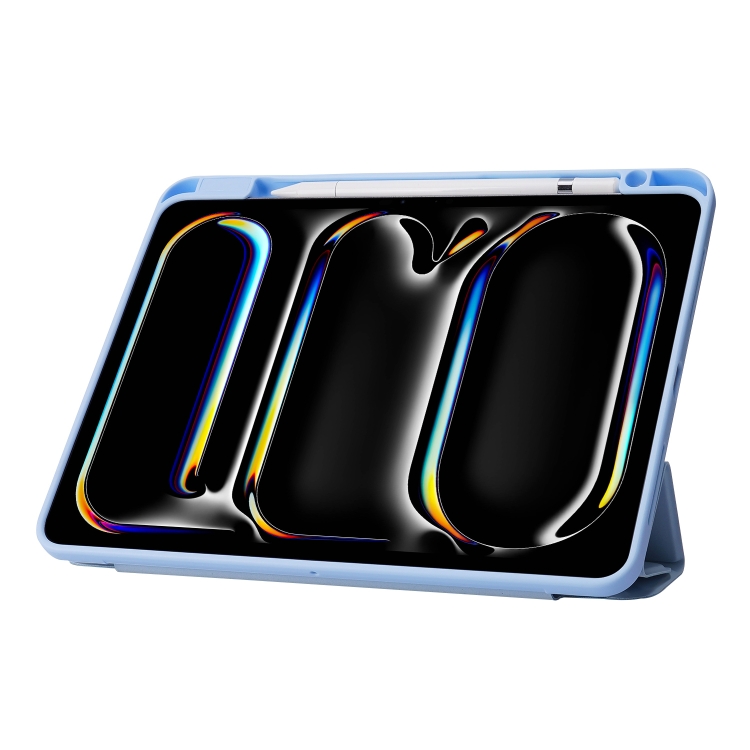 For iPad Air 11 2024 Deformation Transparent Acrylic Leather Tablet Case(Black) For iPad Air 11 2024 Deformation Transparent Acrylic Leather Tablet Case(Black)