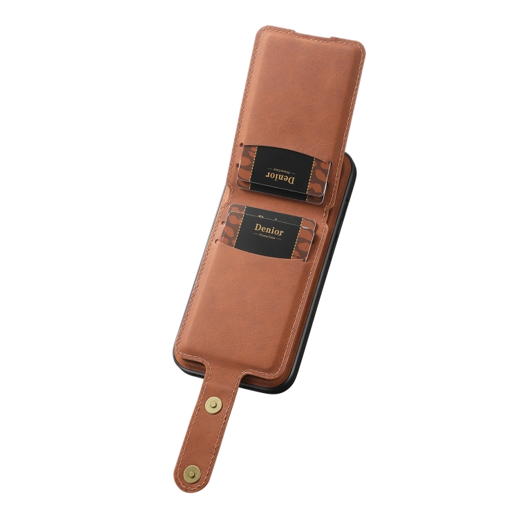 For iPhone 14 Plus Denior D14 NK Retro Pattern MagSafe Magnetic Card Holder Leather Phone Case(Brown) For iPhone 14 Plus Denior D14 NK Retro Pattern MagSafe Magnetic Card Holder Leather Phone Case(Brown)