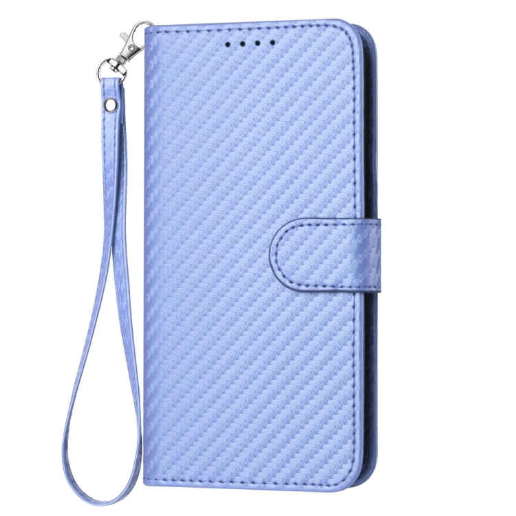 For Samsung Galaxy S22+ 5G YX0070 Carbon Fiber Buckle Leather Phone Case with Lanyard(Light Purple) For Samsung Galaxy S22+ 5G YX0070 Carbon Fiber Buckle Leather Phone Case with Lanyard(Light Purple)