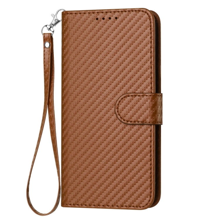 For Samsung Galaxy S22 Ultra 5G YX0070 Carbon Fiber Buckle Leather Phone Case with Lanyard(Coffee) For Samsung Galaxy S22 Ultra 5G YX0070 Carbon Fiber Buckle Leather Phone Case with Lanyard(Coffee)