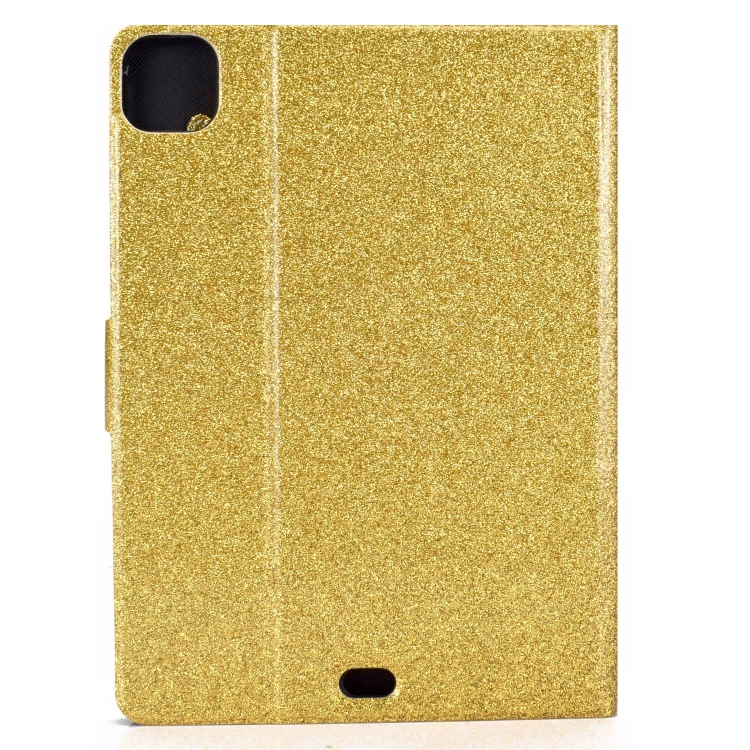 For iPad Pro 11 2024 Varnish Glitter Powder Smart Leather Tablet Case(Yellow) For iPad Pro 11 2024 Varnish Glitter Powder Smart Leather Tablet Case(Yellow)
