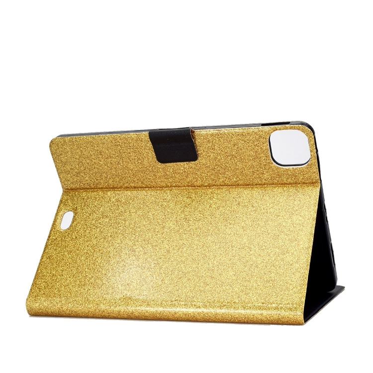 For iPad Pro 11 2024 Varnish Glitter Powder Smart Leather Tablet Case(Yellow) For iPad Pro 11 2024 Varnish Glitter Powder Smart Leather Tablet Case(Yellow)