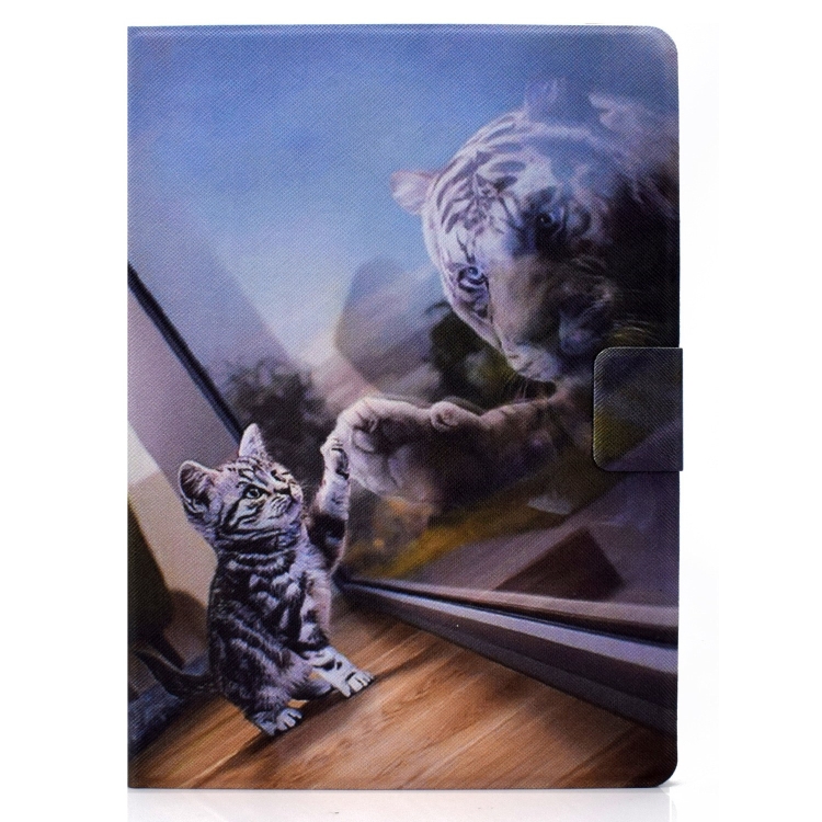 For iPad Pro 11 2024 Voltage Colored Drawing Smart Leather Tablet Case(Cat and Tiger) For iPad Pro 11 2024 Voltage Colored Drawing Smart Leather Tablet Case(Cat and Tiger)