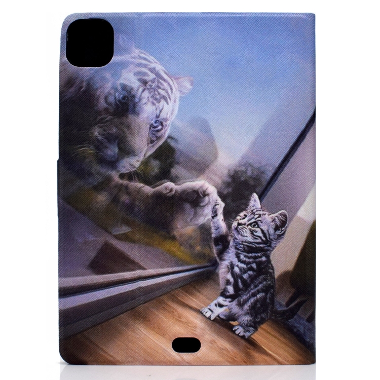 For iPad Pro 11 2024 Voltage Colored Drawing Smart Leather Tablet Case(Cat and Tiger) For iPad Pro 11 2024 Voltage Colored Drawing Smart Leather Tablet Case(Cat and Tiger)