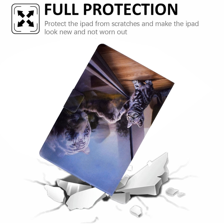 For iPad Pro 11 2024 Voltage Colored Drawing Smart Leather Tablet Case(Cat and Tiger) For iPad Pro 11 2024 Voltage Colored Drawing Smart Leather Tablet Case(Cat and Tiger)