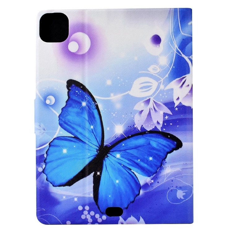 For iPad Pro 11 2024 Voltage Colored Drawing Smart Leather Tablet Case(Blue Butterfly) For iPad Pro 11 2024 Voltage Colored Drawing Smart Leather Tablet Case(Blue Butterfly)