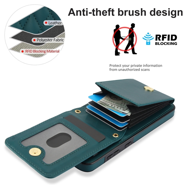 For Samsung Galaxy S24 5G YM015 Crossbody Rhombic Card Bag RFID Phone Case(Green) For Samsung Galaxy S24 5G YM015 Crossbody Rhombic Card Bag RFID Phone Case(Green)