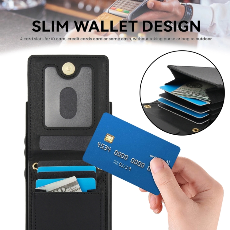 For Samsung Galaxy S23 Ultra 5G YM015 Crossbody Rhombic Card Bag RFID Phone Case(Black) For Samsung Galaxy S23 Ultra 5G YM015 Crossbody Rhombic Card Bag RFID Phone Case(Black)