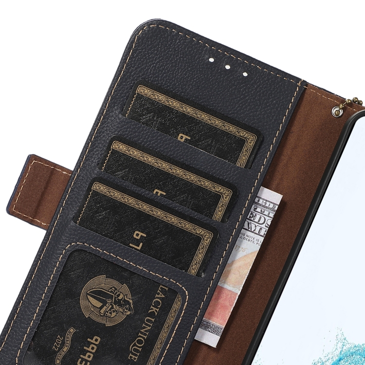 For iPhone 16 Side-Magnetic TJ Genuine Leather RFID Phone Case(Blue) For iPhone 16 Side-Magnetic TJ Genuine Leather RFID Phone Case(Blue)