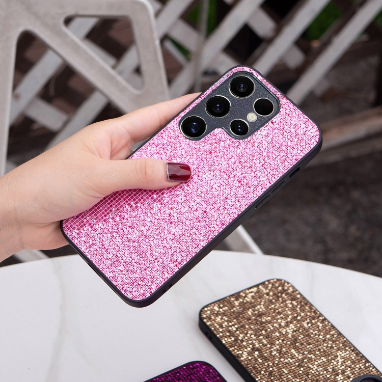 For Samsung Galaxy S24 Ultra 5G Glitter Powder TPU Hybrid PC Phone Case(Pink) For Samsung Galaxy S24 Ultra 5G Glitter Powder TPU Hybrid PC Phone Case(Pink)