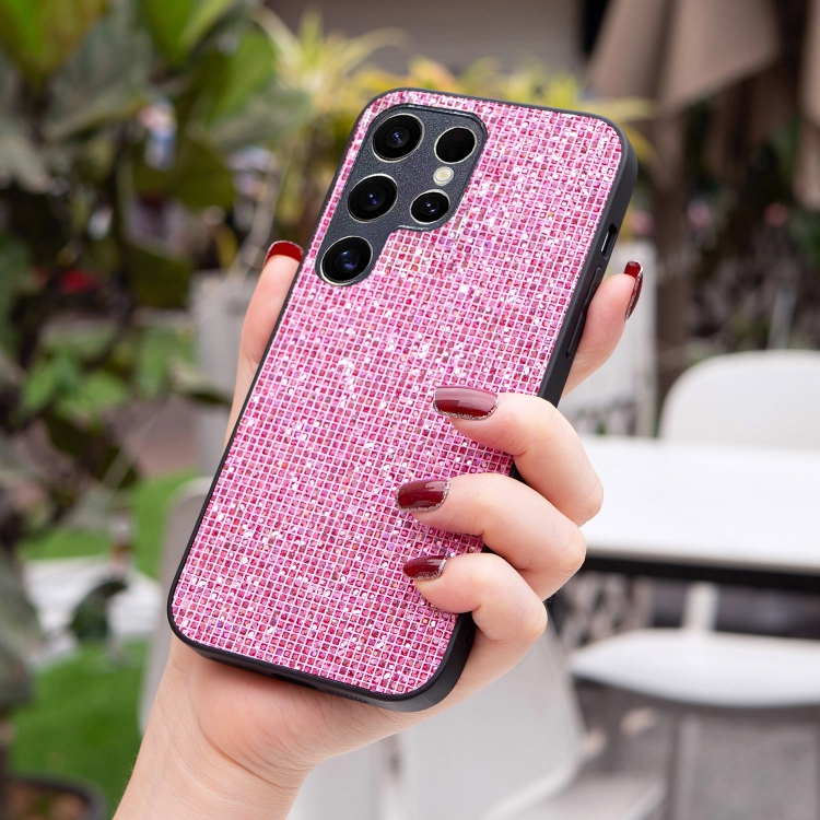 For Samsung Galaxy S24 Ultra 5G Glitter Powder TPU Hybrid PC Phone Case(Pink) For Samsung Galaxy S24 Ultra 5G Glitter Powder TPU Hybrid PC Phone Case(Pink)