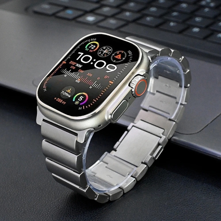 Apple Watch Series 10 （46mm)用バンド 簡便 チタン製