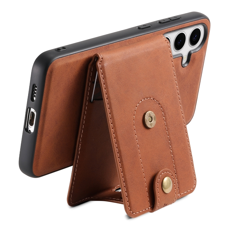 For Samsung Galaxy S24 5G Denior D14 NK Retro Pattern MagSafe Magnetic Card Holder Leather Phone Case(Brown) For Samsung Galaxy S24 5G Denior D14 NK Retro Pattern MagSafe Magnetic Card Holder Leather Phone Case(Brown)