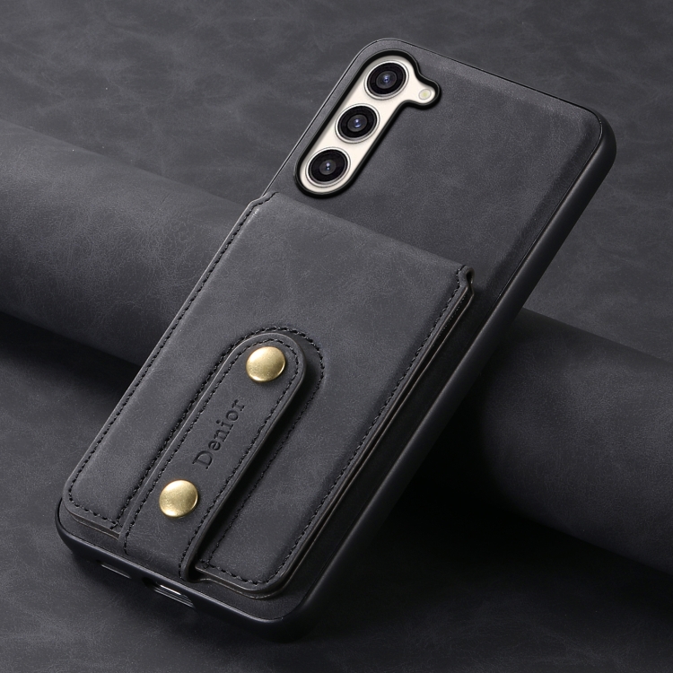 For Samsung Galaxy S23+ 5G Denior D14 NK Retro Pattern MagSafe Magnetic Card Holder Leather Phone Case(Black) For Samsung Galaxy S23+ 5G Denior D14 NK Retro Pattern MagSafe Magnetic Card Holder Leather Phone Case(Black)