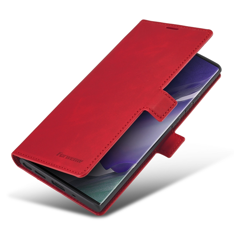 For Samsung Galaxy Note20 Forwenw Dream Series Oil Edge Strong Magnetism Horizontal Flip Leather Case with Holder & Card Slots & Wallet & Photo Frame(Red) For Samsung Galaxy Note20 Forwenw Dream Series Oil Edge Strong Magnetism Horizontal Flip Leather Case with Holder & Card Slots & Wallet & Photo Frame(Red)