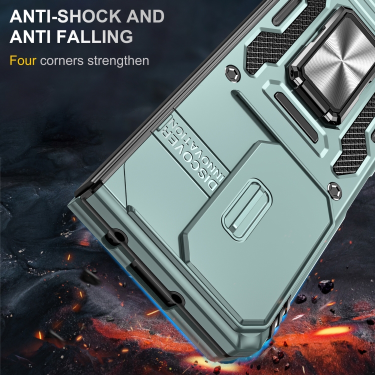 For Samsung Galaxy Z Fold6 5G Armor PC + TPU Camera Shield Phone Case(Alpine Green) For Samsung Galaxy Z Fold6 5G Armor PC + TPU Camera Shield Phone Case(Alpine Green)