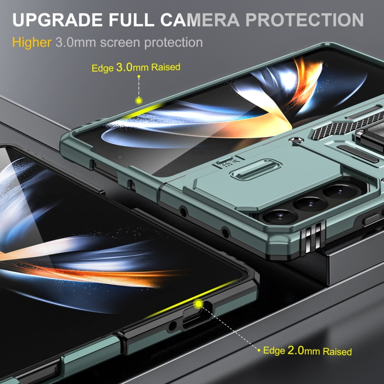 For Samsung Galaxy Z Fold6 5G Armor PC + TPU Camera Shield Phone Case(Alpine Green) For Samsung Galaxy Z Fold6 5G Armor PC + TPU Camera Shield Phone Case(Alpine Green)