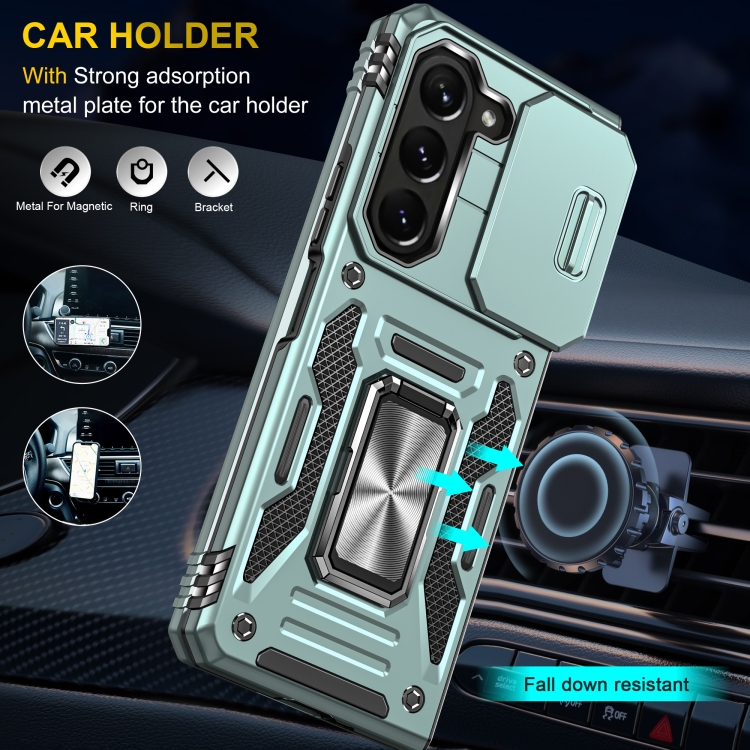 For Samsung Galaxy Z Fold6 5G Armor PC + TPU Camera Shield Phone Case(Alpine Green) For Samsung Galaxy Z Fold6 5G Armor PC + TPU Camera Shield Phone Case(Alpine Green)