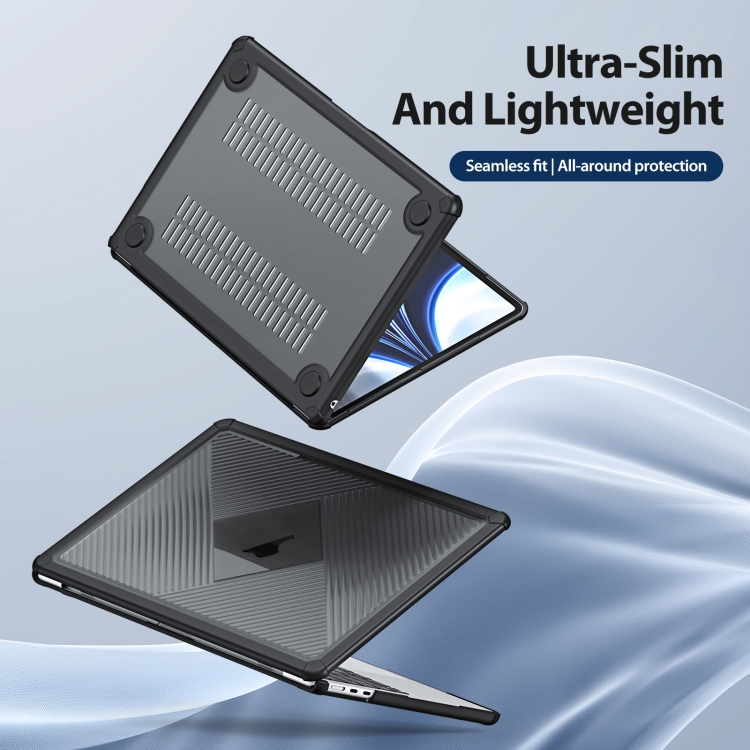 For MacBook Air 13.6 2022/2024 A2681 DUX DUCIS LCGH Laptop Frosted Protective Case(Black) For MacBook Air 13.6 2022/2024 A2681 DUX DUCIS LCGH Laptop Frosted Protective Case(Black)
