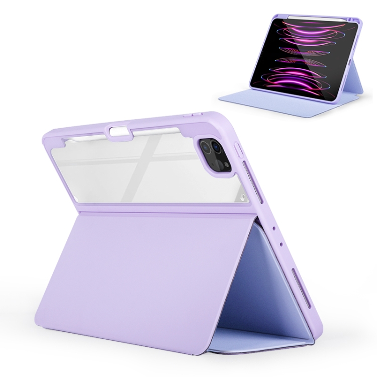 For iPad Air 13 2024 / Pro 12.9 2022 2-Fold Clear Acrylic Leather Tablet Case(Ice Blue) For iPad Air 13 2024 / Pro 12.9 2022 2-Fold Clear Acrylic Leather Tablet Case(Ice Blue)