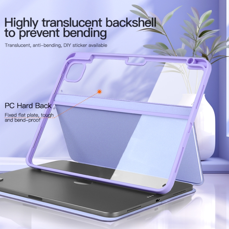 For iPad Air 13 2024 / Pro 12.9 2022 2-Fold Clear Acrylic Leather Tablet Case(Ice Blue) For iPad Air 13 2024 / Pro 12.9 2022 2-Fold Clear Acrylic Leather Tablet Case(Ice Blue)
