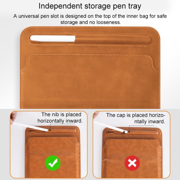 For iPad Pro 12.9 (2020) / (2018) Mutural Liner Bag PU Leather Tablet Case with Holder & Pen Slot(Grey) For iPad Pro 12.9 (2020) / (2018) Mutural Liner Bag PU Leather Tablet Case with Holder & Pen Slot(Grey)