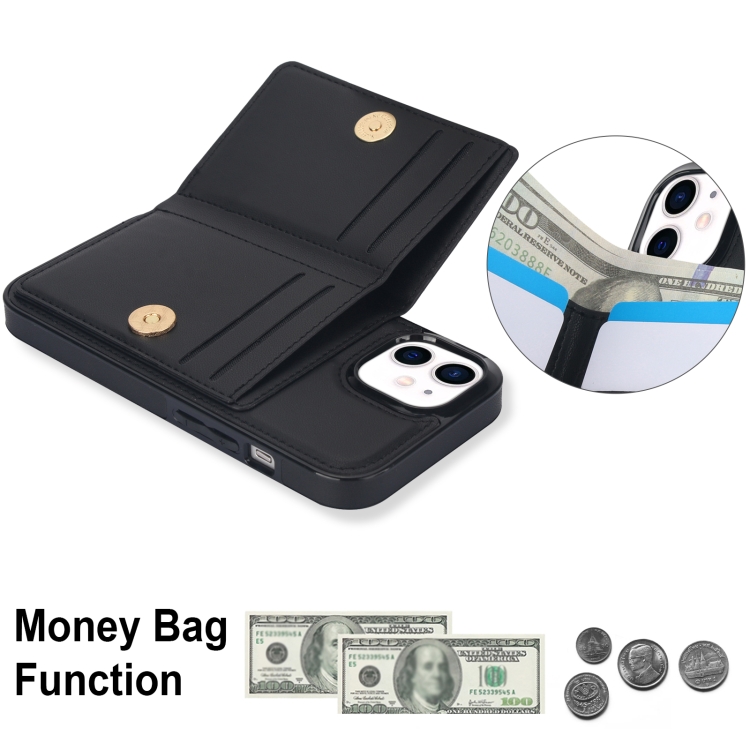 For iPhone 14 Plus RFID Anti-theft Card Ring Holder Phone Case(Black) For iPhone 14 Plus RFID Anti-theft Card Ring Holder Phone Case(Black)